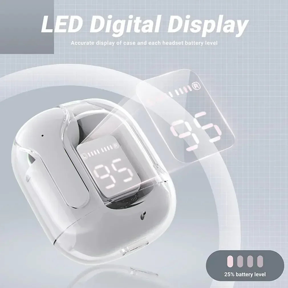 Sport Gaming Headsets Noise Reduction Earphone Mic Headphones with LED Display