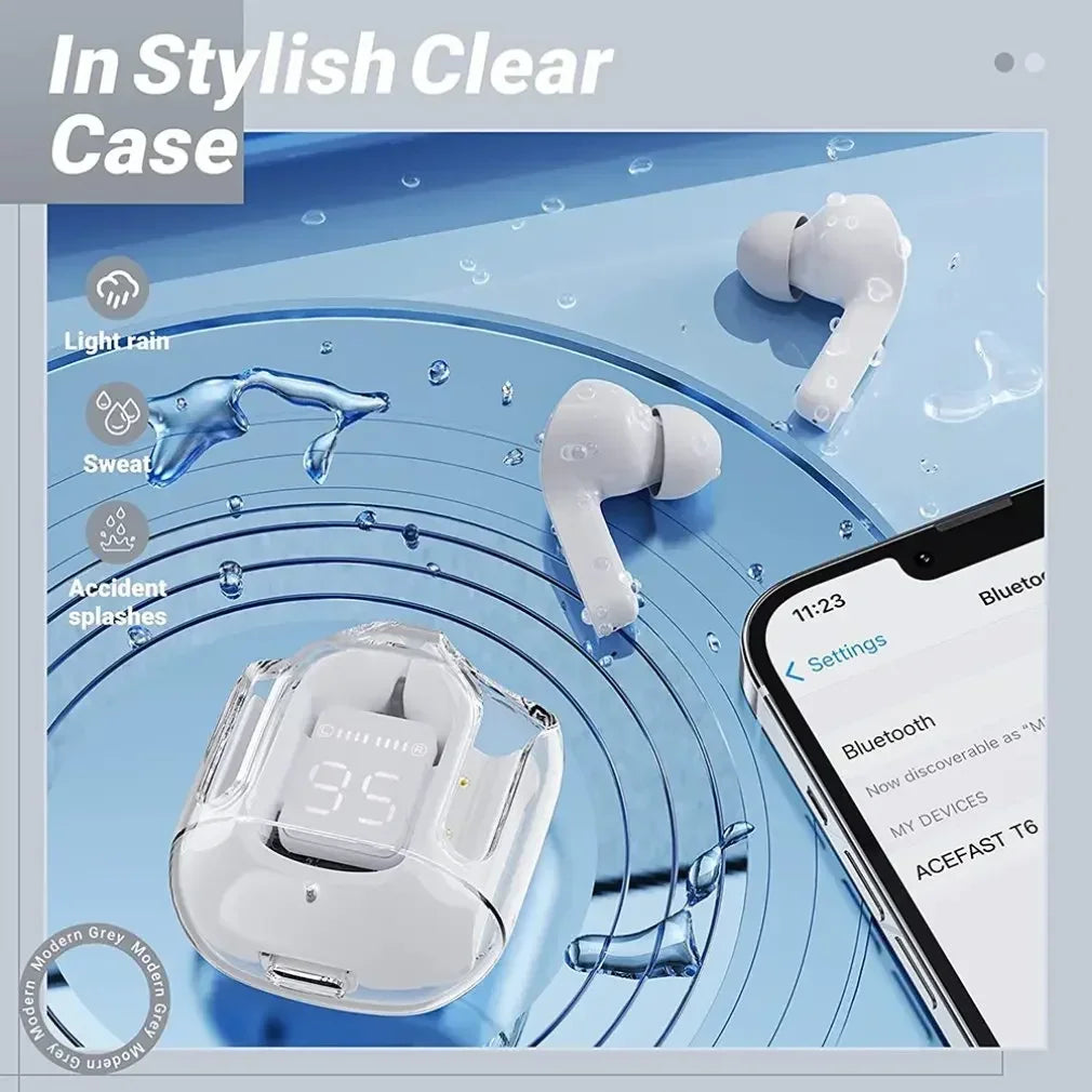 Sport Gaming Headsets Noise Reduction Earphone Mic Headphones with LED Display