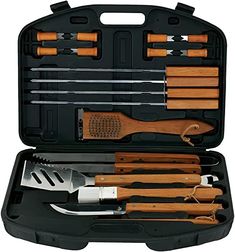 BBQ Wooden Handle Tools Set
