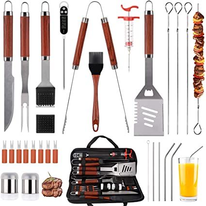 BBQ Wooden Handle Tools Set