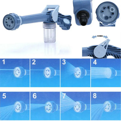 Garden Hose Nozzle Water Soap Dispenser Pump Spray Gun Car Washer Cleaning