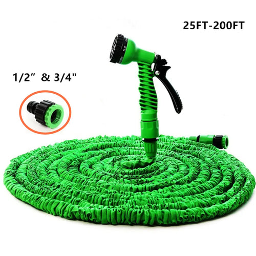 Expandable Garden Hose with Spray Nozzle