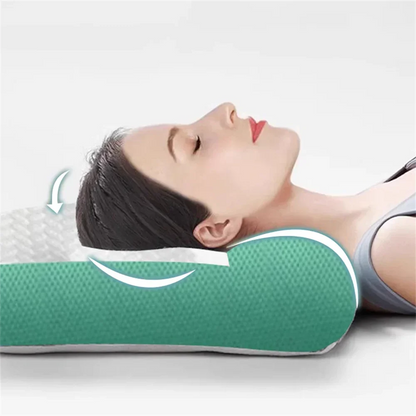 Cervical Memory Foam Pillow, Ergonomic Goose Down Pillow, Sleep Enhancing Cervical Support Comfort Goose Down Pillow, Enhancing