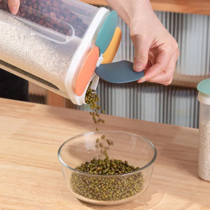 Grains Storage Tank Kitchen Compartment Storage Box Plastic Moisture-Proof Sealed Jar Noodle Beans Rice Container