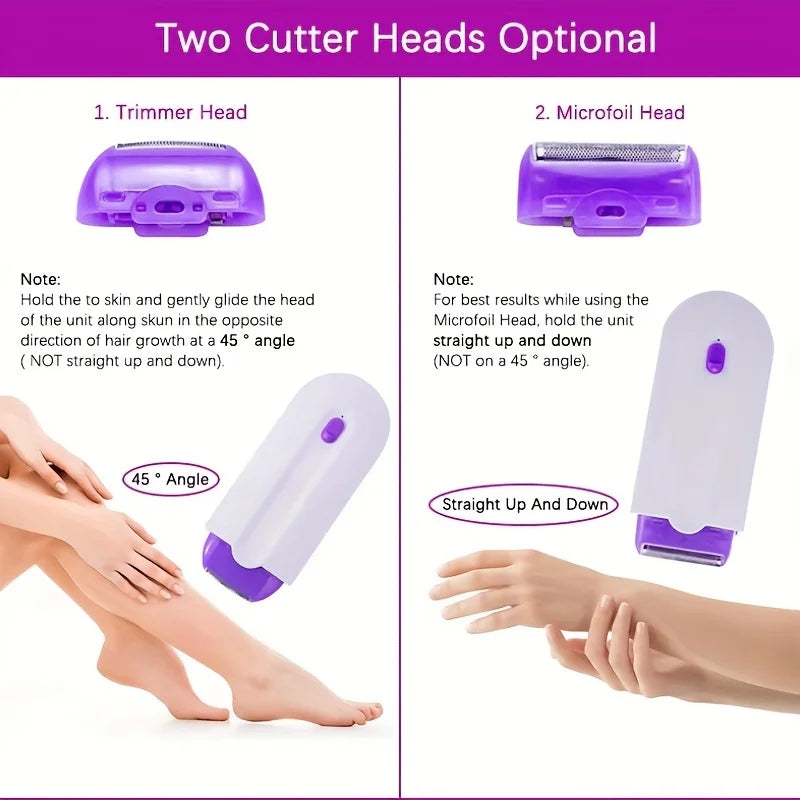 Painless Hair Removal Kit Epilator Women Body Face Leg Bikini Hand Shaver Hair Remover