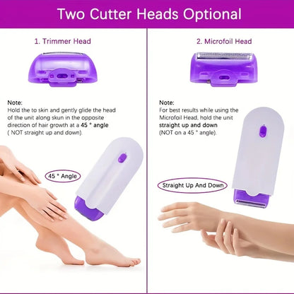 Painless Hair Removal Kit Epilator Women Body Face Leg Bikini Hand Shaver Hair Remover