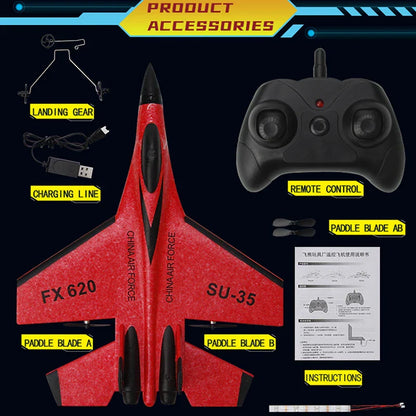 Aircraft  Radio Control Glider Remote Control Fighter Plane Glider Airplane Foam Boys Toys for Children