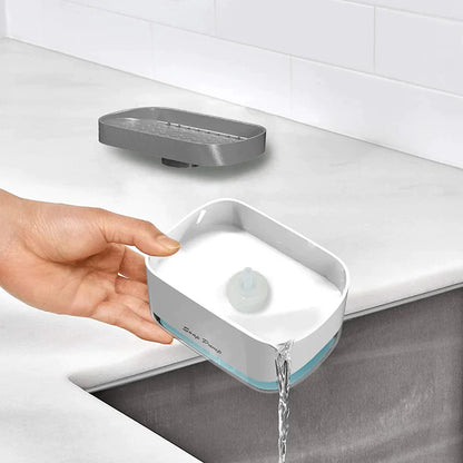 2-in-1 Kitchen Soap Dispenser with Sponge Holder