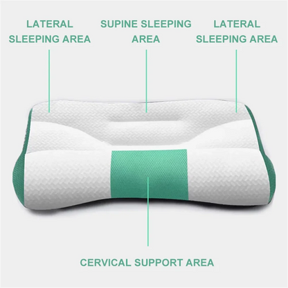 Cervical Memory Foam Pillow, Ergonomic Goose Down Pillow, Sleep Enhancing Cervical Support Comfort Goose Down Pillow, Enhancing
