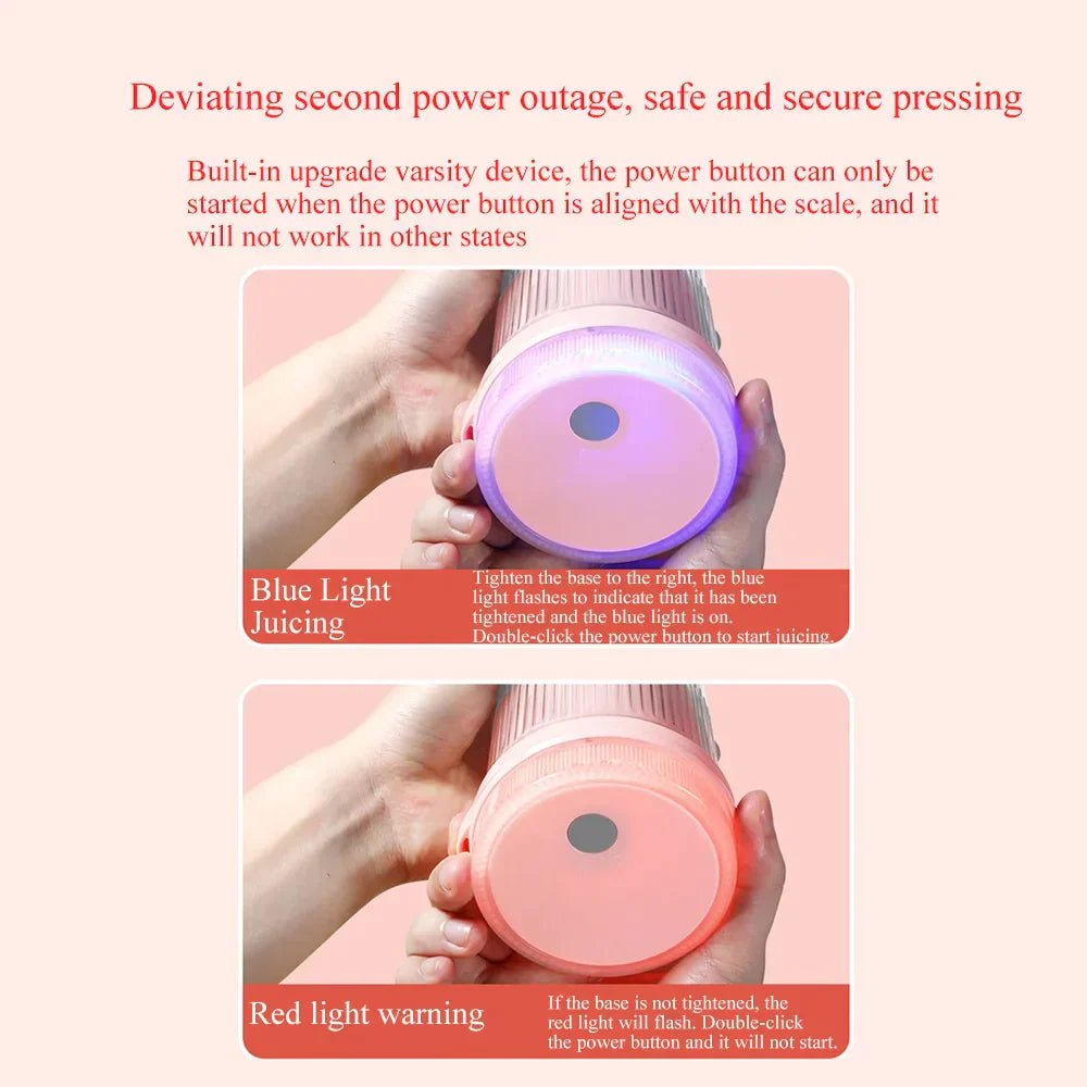 Portable Juicer Bottle Rechargeable Mixers Fresh Fruit Juicers