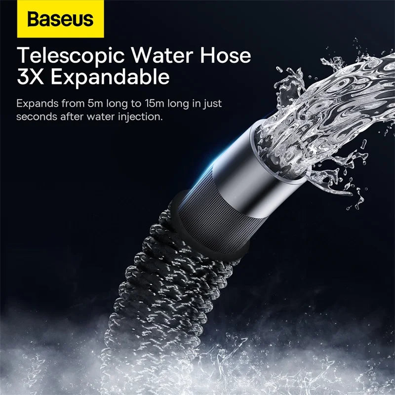 Baseus Car Water Gun High Pressure Washer Wash Spray Nozzle with Hose Hand Sprayer Gun for Home Garden Car Cleaning Accessories