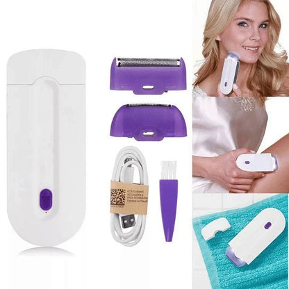 Painless Hair Removal Kit Epilator Women Body Face Leg Bikini Hand Shaver Hair Remover