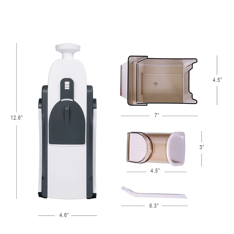 5 In 1 Manual Vegetable Cutter Multifunction Slicer Potatoes Slicer Chopper French Fries Shredders Maker Peelers Kitchen Gadgets