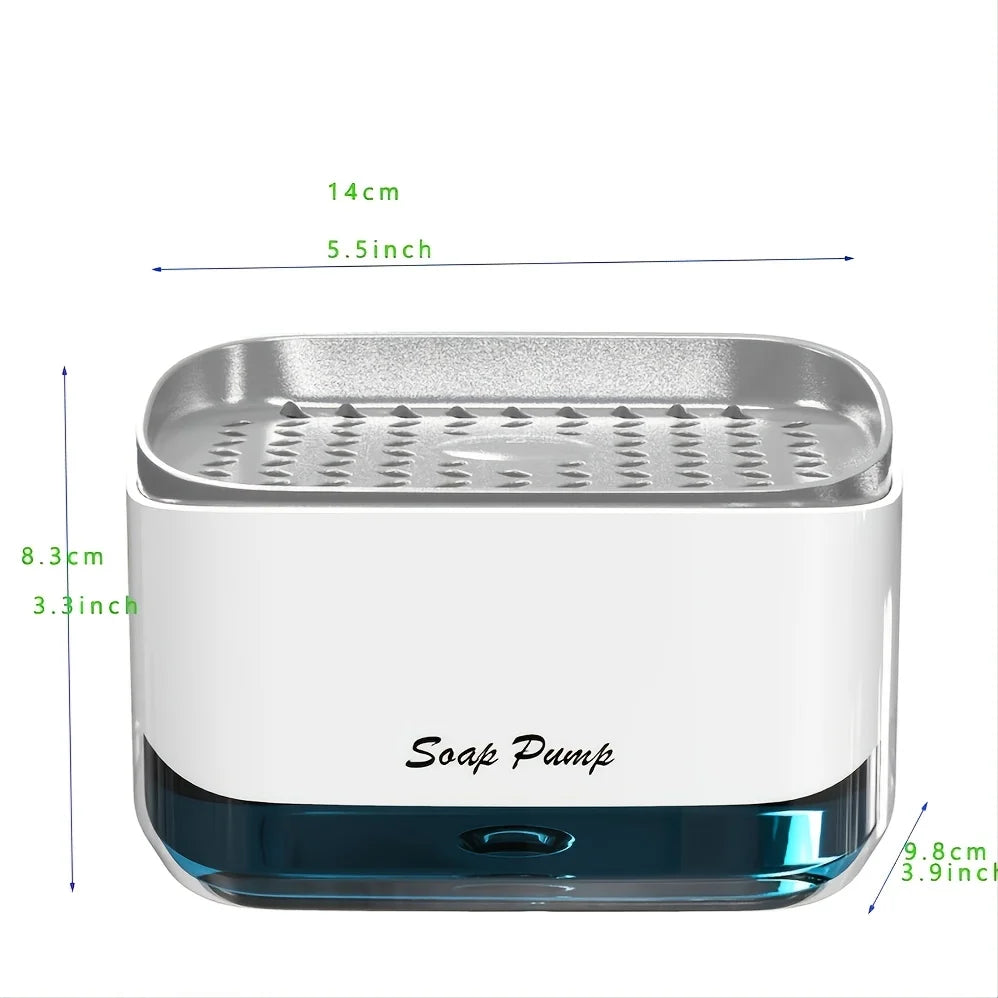 2-in-1 Kitchen Soap Dispenser with Sponge Holder