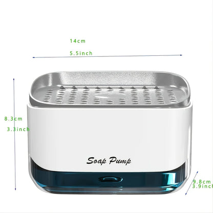 2-in-1 Kitchen Soap Dispenser with Sponge Holder