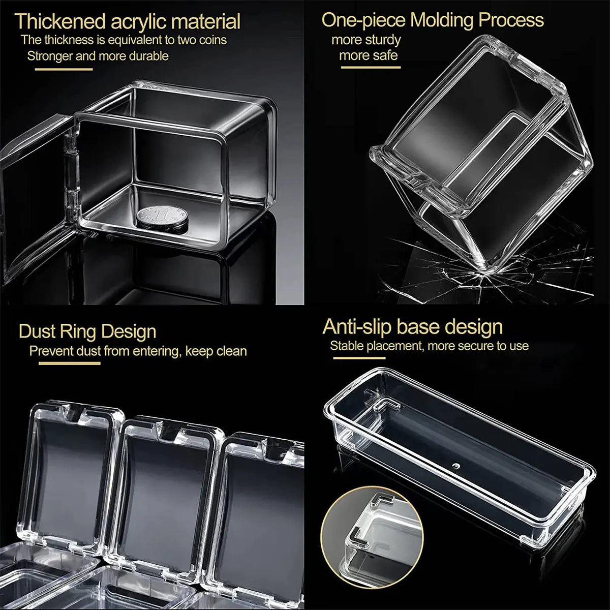 Clear Seasoning Jars Kitchen Organizer Storage Boxes Condiment Containers with Lids Spice Sugar Salt Bottle Kitchen Accessories