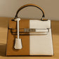 Color Block Mini Satchel Bag