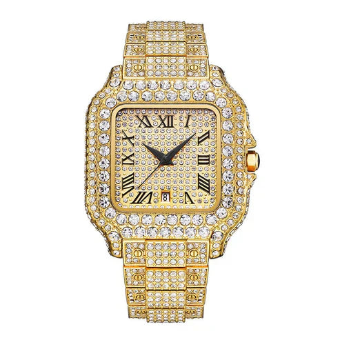 Gold Ladies Luxury Wrist Watch