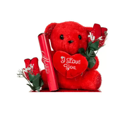 Rose Teddy Bear Valentine's Day